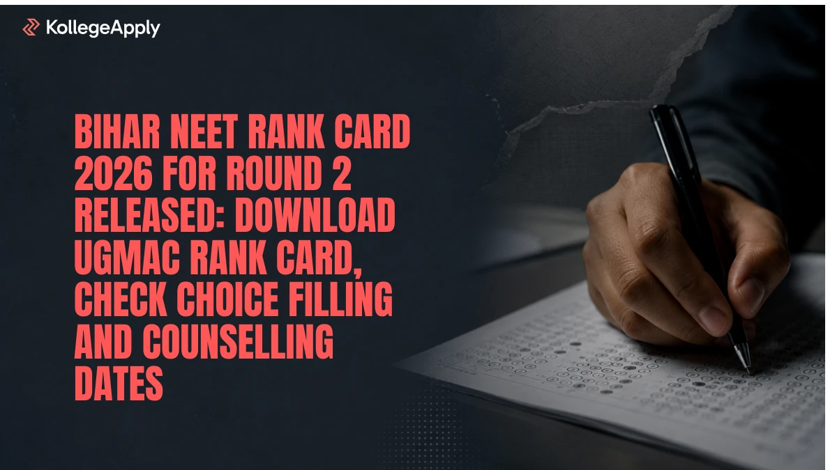 Bihar NEET Rank Card 2026 for Round 2 Released: Download UGMAC Rank Card, Check Other Details Here