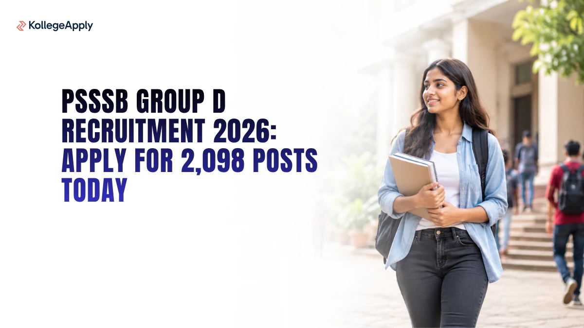 PSSSB Group D Recruitment 2026: Apply for 2,098 Posts Today    