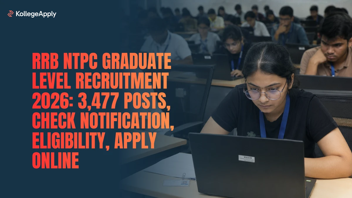 RRB NTPC Graduate Level Recruitment 2026: 3,477 Posts, Check Notification, Eligibility, Apply Online