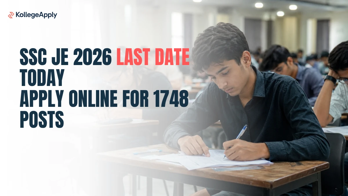 SSC JE 2026 Last Date Today Apply Online for 1748 Posts      