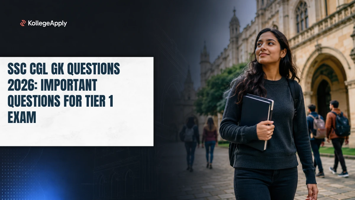 SSC CGL GK Questions 2026: Important Questions for Tier 1 Exam