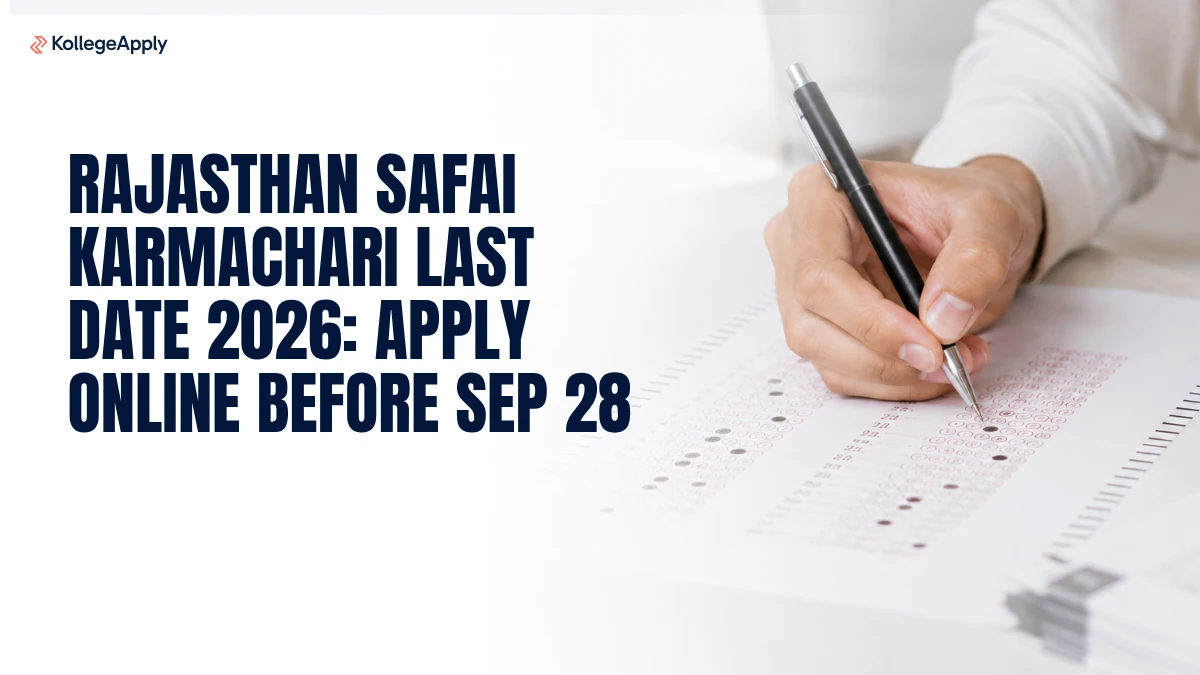 Rajasthan Safai Karmachari Last Date 2026: Apply Online Before Sep 28