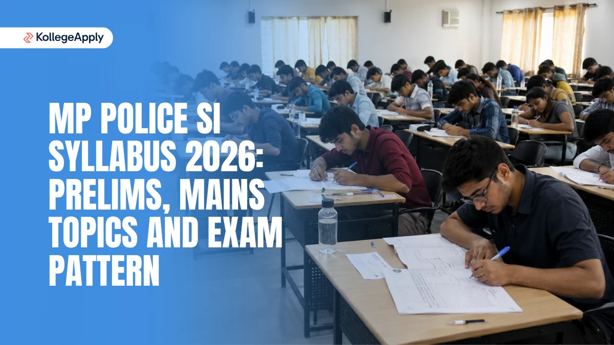 MP Police SI Syllabus 2026: Prelims, Mains Topics and Exam Pattern