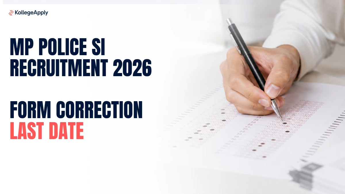 MP Police SI Recruitment 2026 Edit Form Last Date!                  