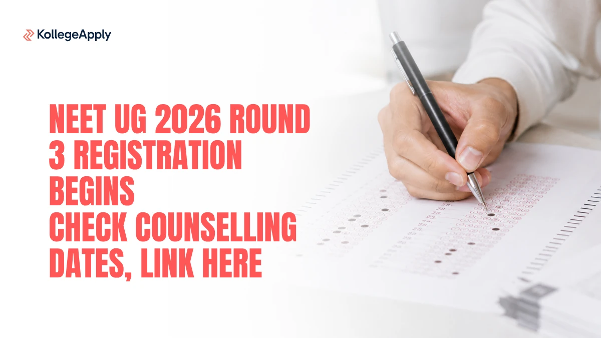 NEET UG 2026 Round 3 Registration Begins: Check Dates and Schedule Here