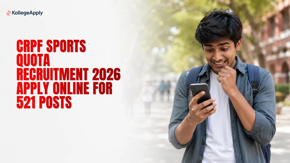 CRPF Sports Quota Recruitment 2026 Apply Online for 521 Posts