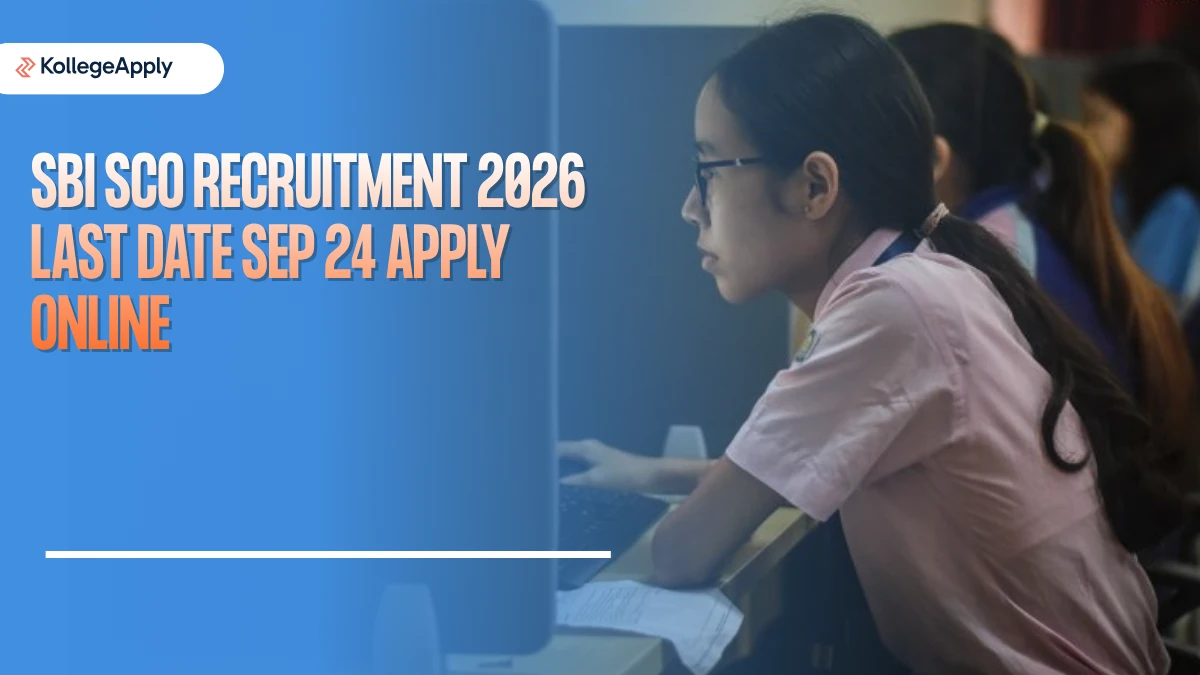 SBI SCO Recruitment 2026 Last Date Sep 24 Apply Online            