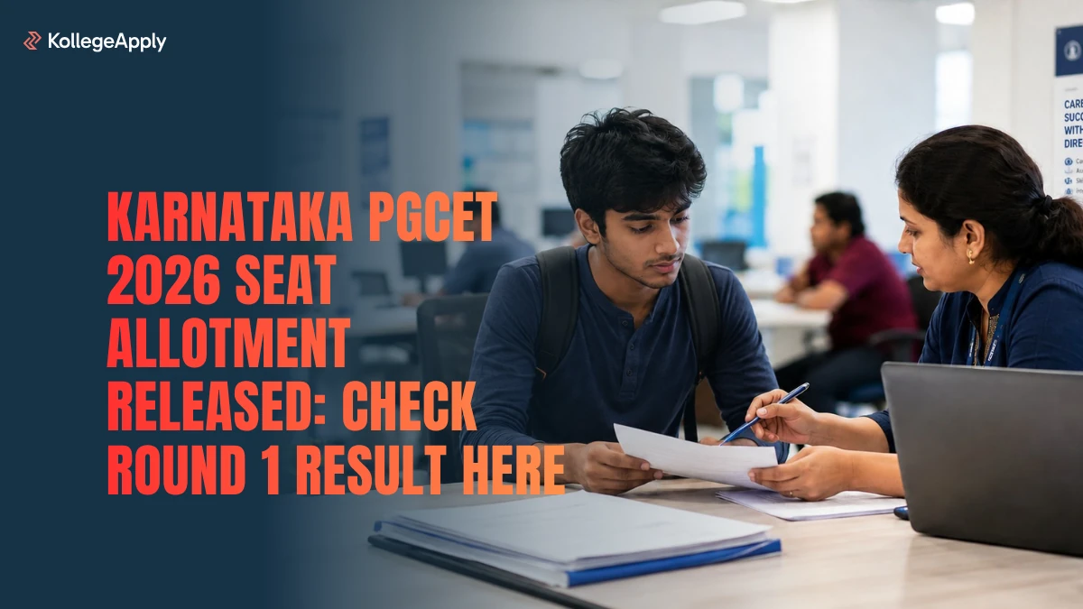Karnataka PGCET 2026 Seat Allotment: Round 1 Result Out, Check Here