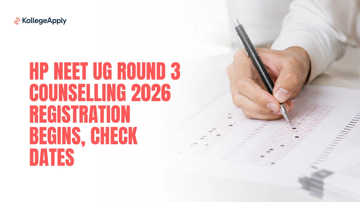 HP NEET UG Round 3 Counselling 2026 Registration, Dates & Process
