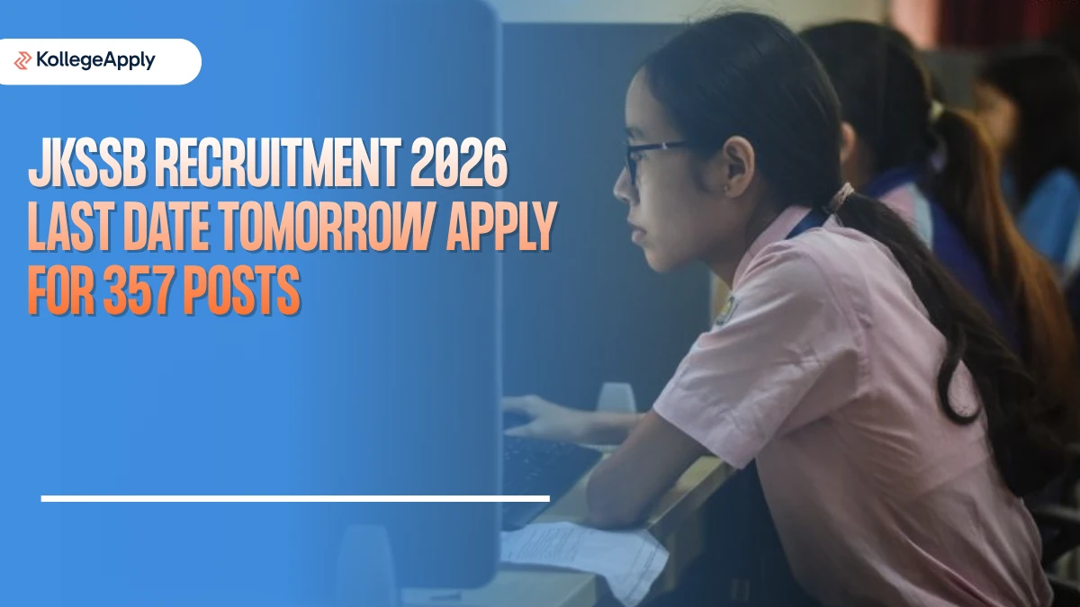 JKSSB Recruitment 2026 Last Date Tomorrow Apply for 357 Posts