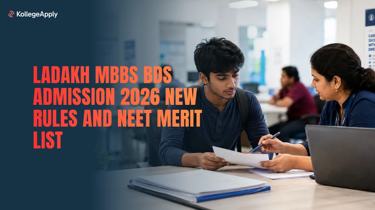 Ladakh MBBS BDS Admission 2026 New Rules and NEET Merit List