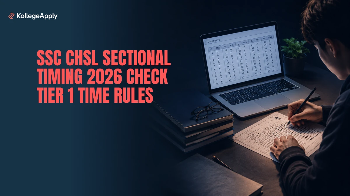 SSC CHSL Sectional Timing 2026 Check Tier 1 Time Rules        
