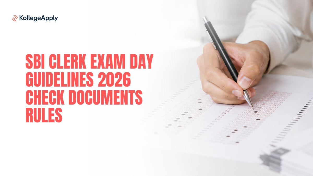 SBI Clerk Exam Day Guidelines 2026 Check Documents Rules     
