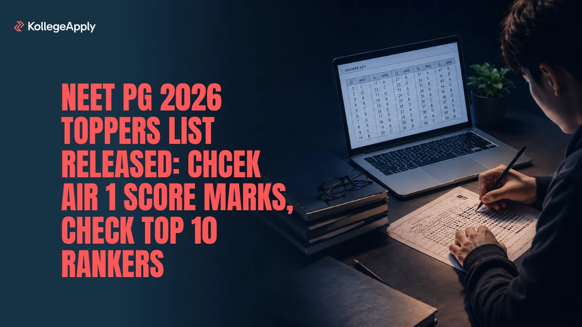 NEET PG 2026 Toppers List: AIR 1 Score, Top 10 Rankers and Marks Here