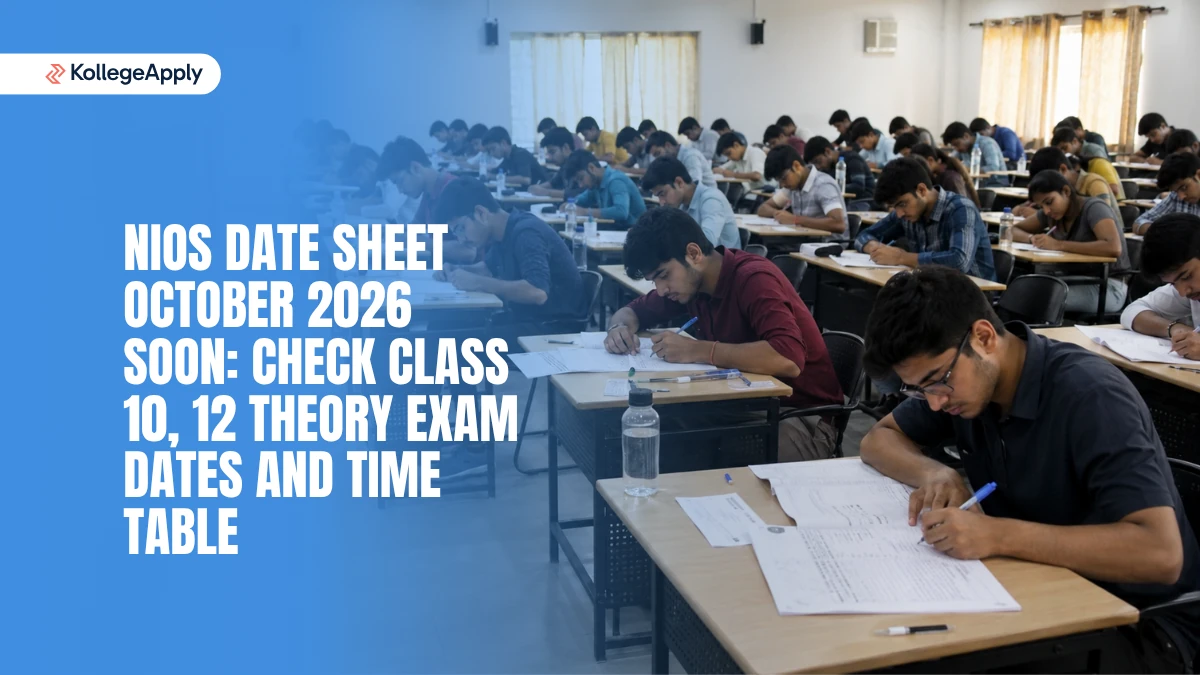 NIOS Date Sheet October 2026: Class 10, 12 Time Table Here    