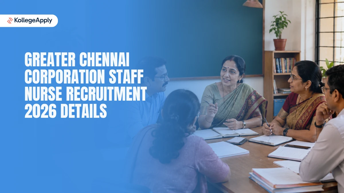 Greater Chennai Corporation Staff Nurse Recruitment 2026 Details