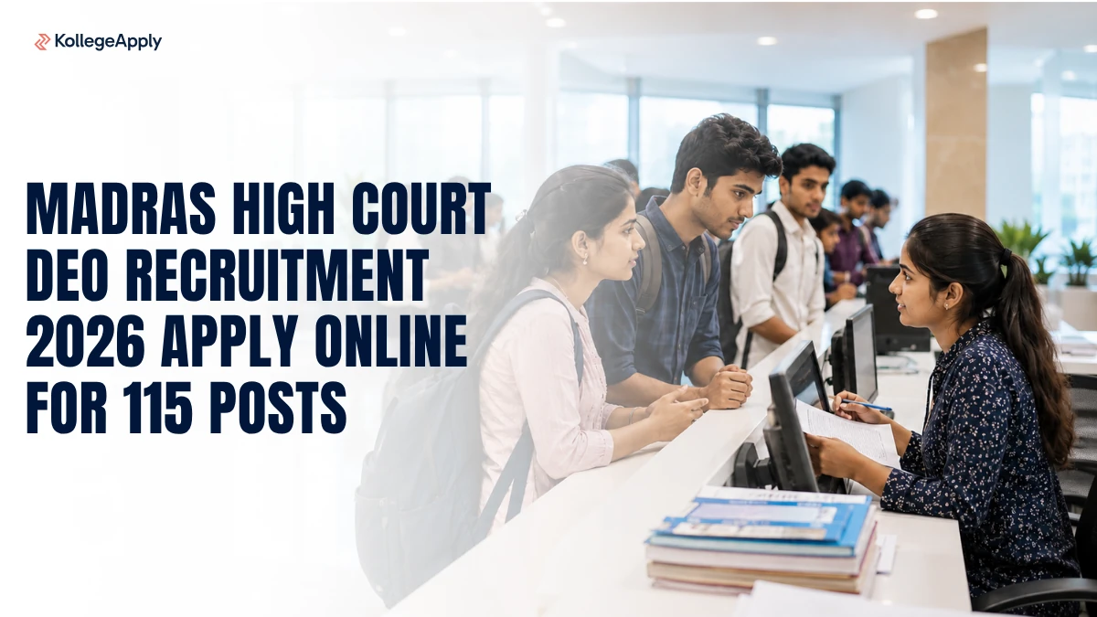 Madras High Court DEO Recruitment 2026 Apply Online for 115 Posts