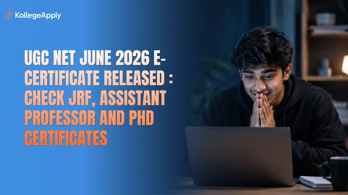 UGC NET June 2026: E-Certificate Released, Download Link Here    