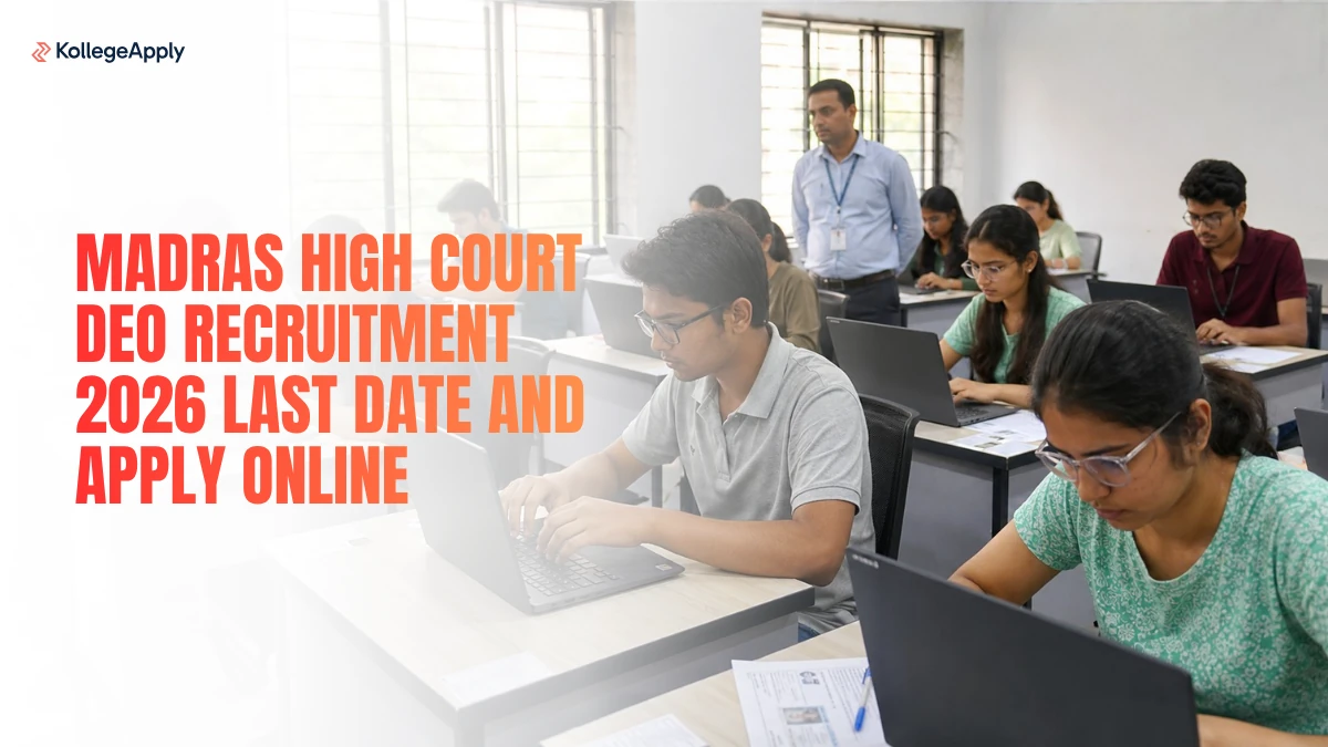 Madras High Court DEO Recruitment 2026 Last Date and Apply Online