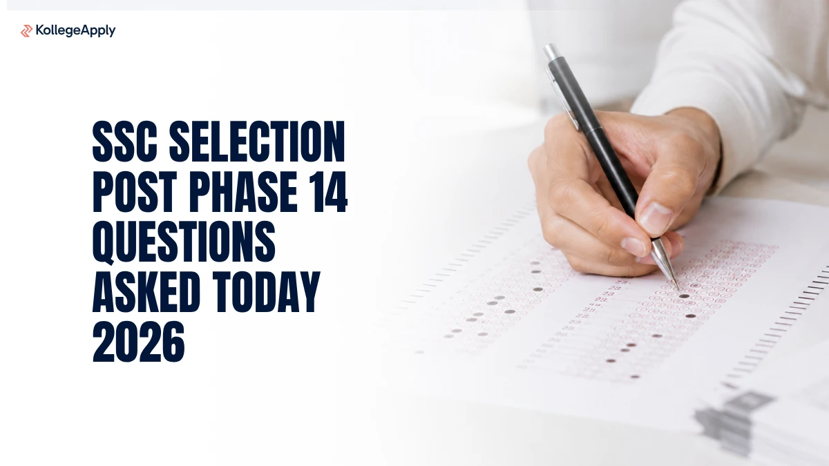 SSC Selection Post Phase 14 Questions Asked Today 2026             