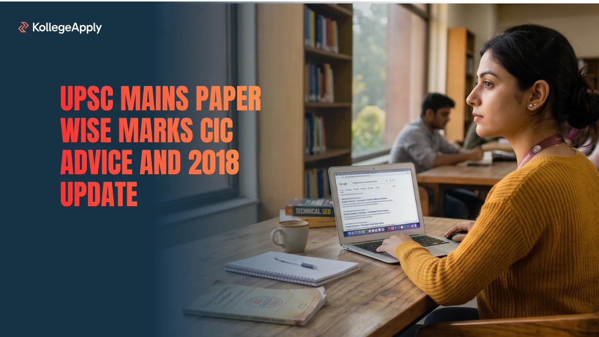 UPSC Mains Paper Wise Marks CIC Advice and 2018 Update                