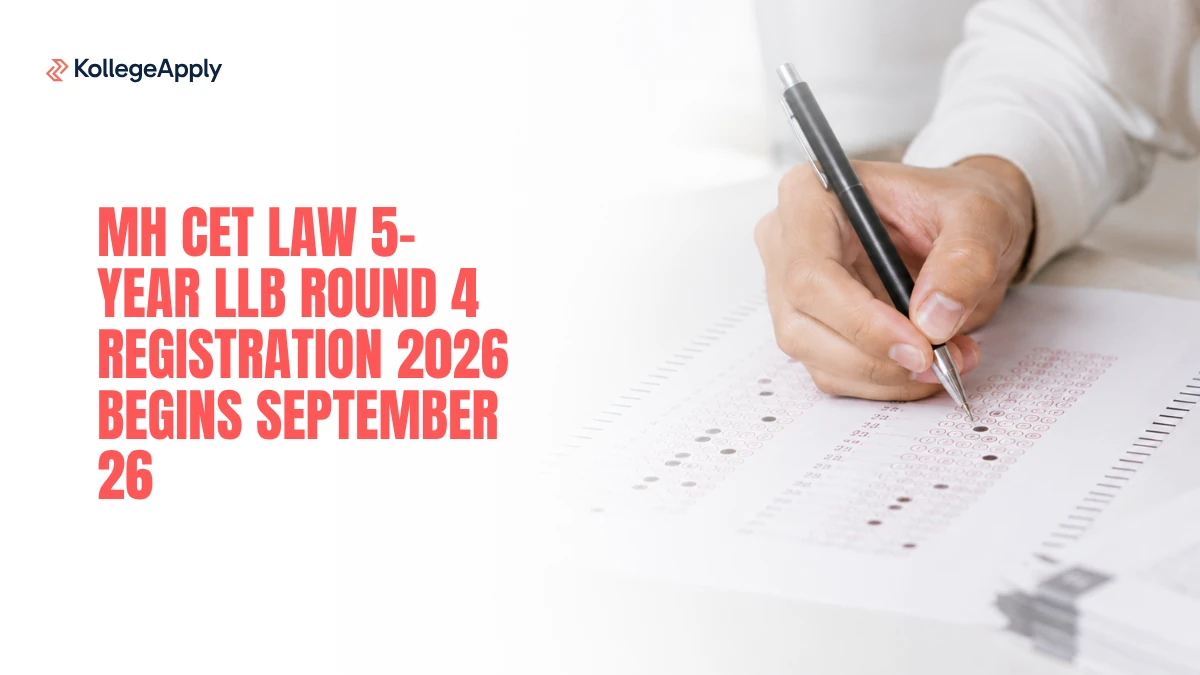 MH CET Law: 5-Year LLB Round 4 Registration 2026 Begins Tomorrow 