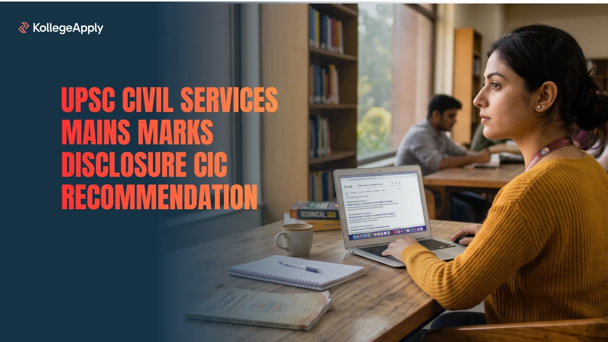 UPSC Civil Services Mains Marks Disclosure CIC Recommendation