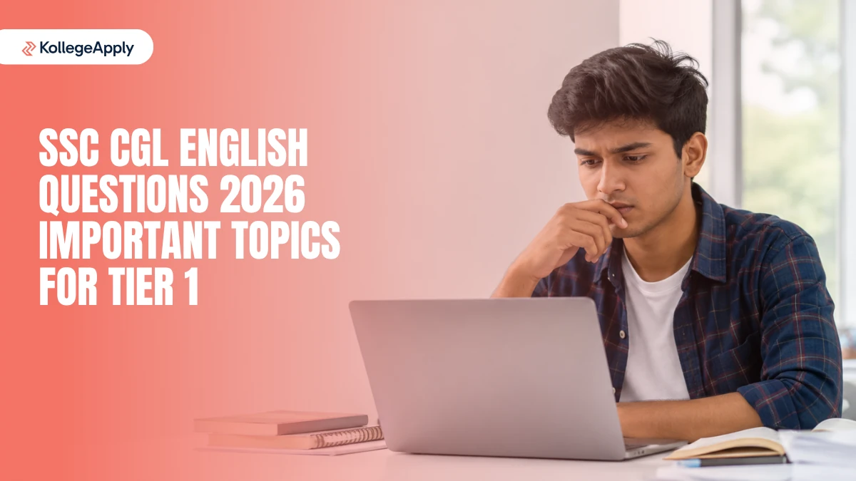SSC CGL English Questions 2026 Important Topics for Tier 1        