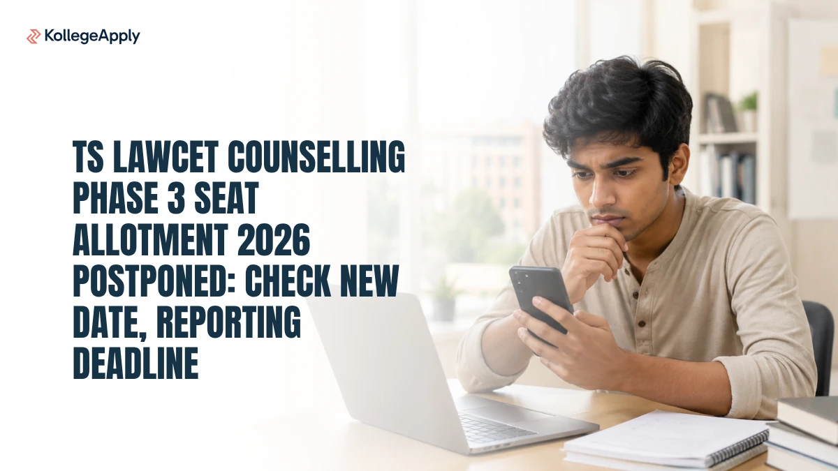 TS LAWCET Phase 3 Seat Allotment 2026: Result Postponed      