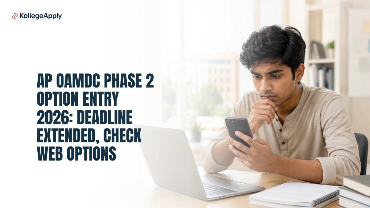 AP OAMDC Phase 2 Option Entry 2026:  Last Date Extended       