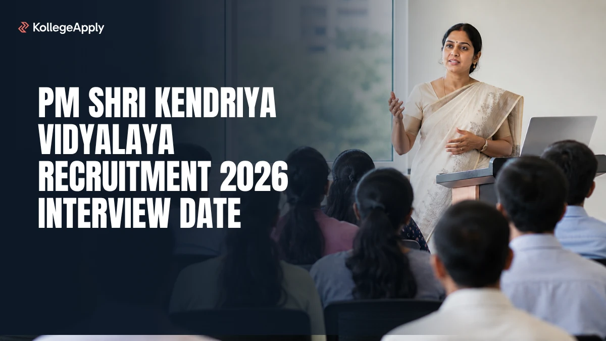 PM SHRI Kendriya Vidyalaya Recruitment 2026 Interview Date   