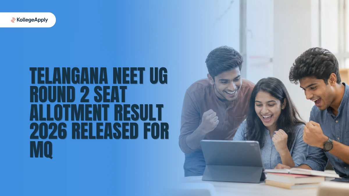 Telangana NEET Round 2 Seat Allotment 2026 Result Released      