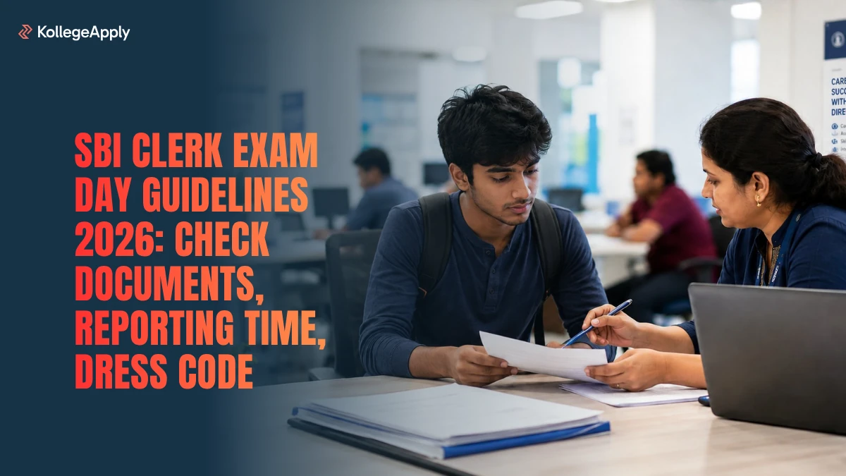 SBI Clerk Exam Day Guidelines 2026: Check Documents and Rules