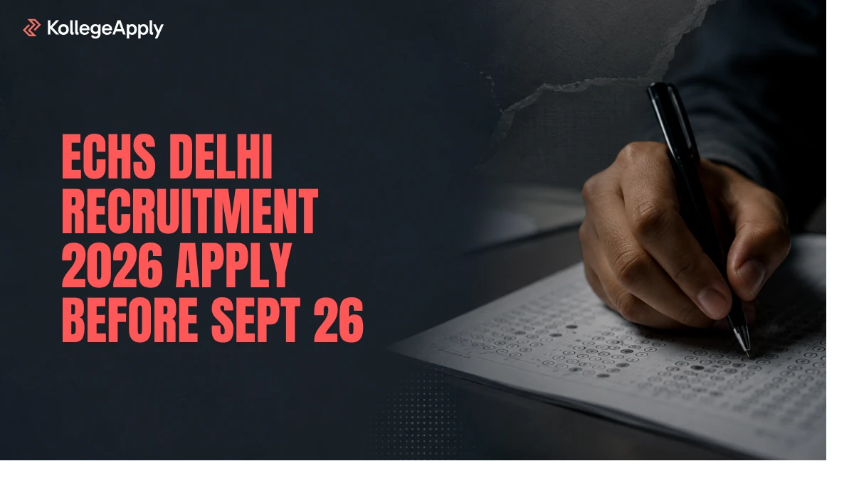 ECHS Delhi Recruitment 2026 Apply Before Sept 26                          
