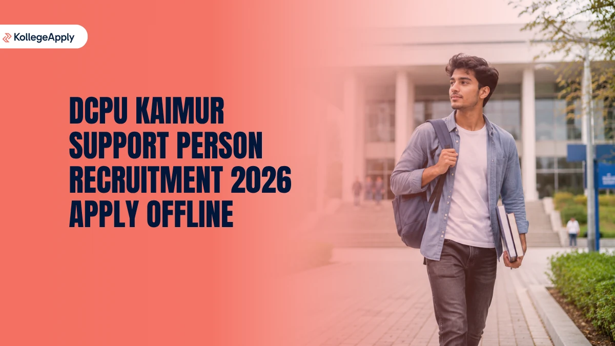 DCPU Kaimur Support Person Recruitment 2026 Apply Offline     