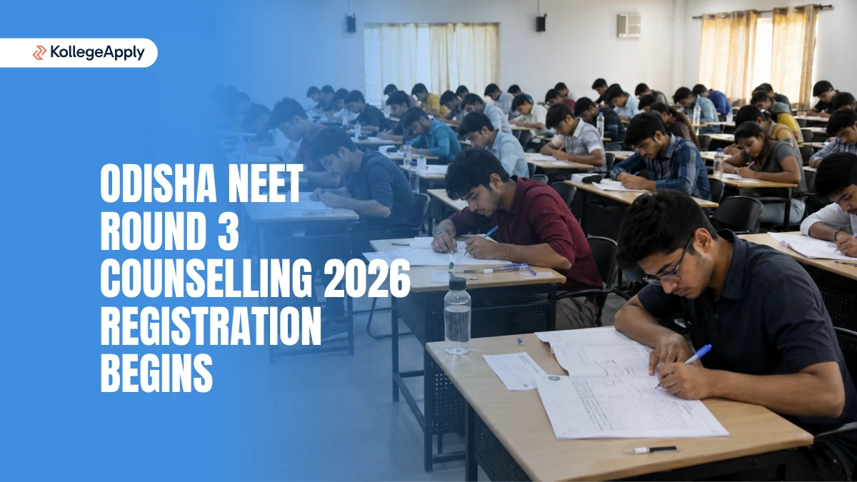 Odisha NEET Round 3 Counselling 2026: Registration Begins   