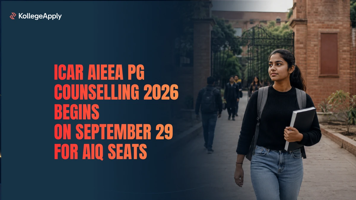 ICAR AIEEA PG Counselling 2026 Begins on September 29 for AIQ Seats