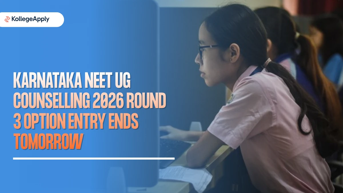 Karnataka NEET UG: Round 3 Option Entry 2026, Last Date Tomorrow