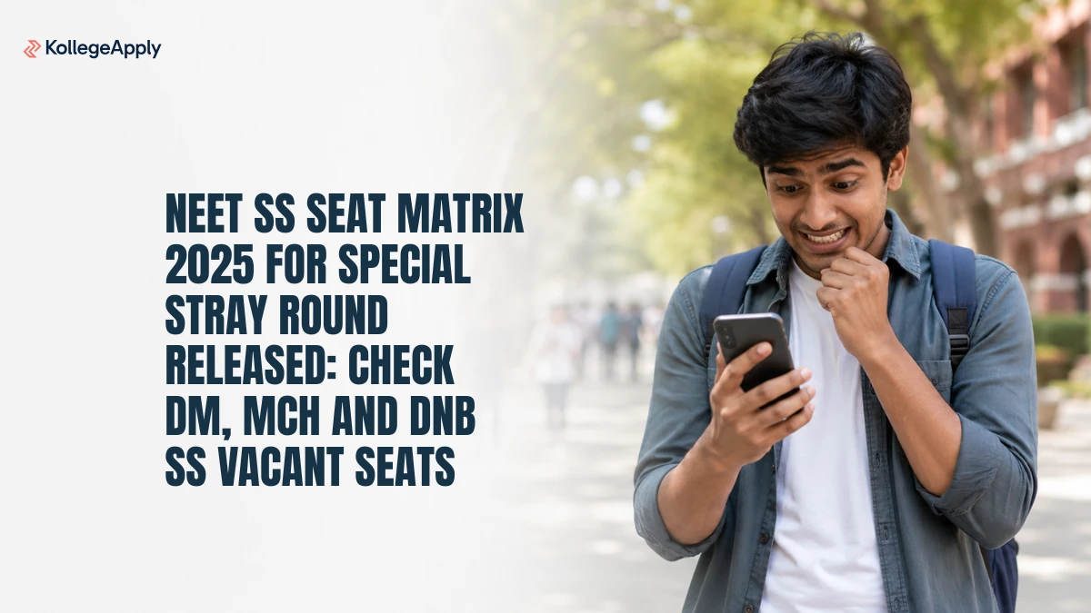 NEET SS Seat Matrix 2025: Special Stray Round DM, MCh, DNB SS Vacancies