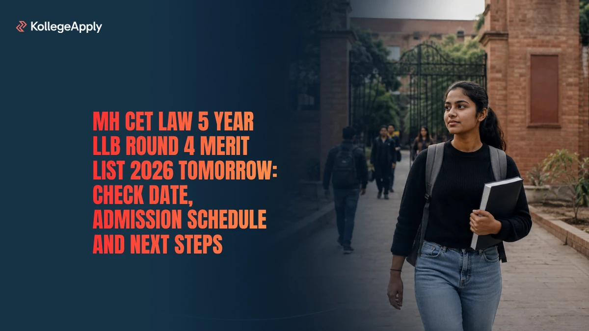 MH CET Law 5 Year LLB Round 4 Merit List 2026: Merit List out Tomorrow