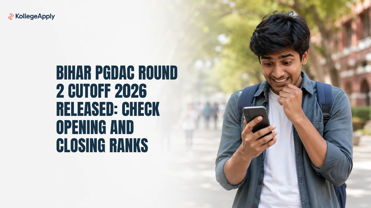 Bihar PGDAC Round 2 Cutoff 2026 Released, Check Opening Closing Ranks