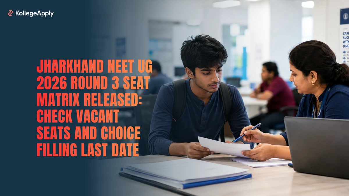 Jharkhand NEET UG 2026: Round 3 Seat Matrix Released         