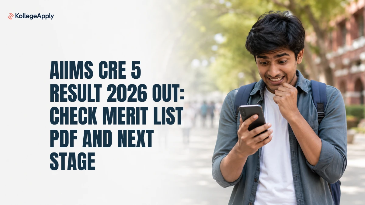 AIIMS CRE 5 Result 2026 OUT: Merit List PDF Download        