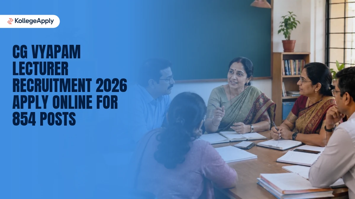 CG Vyapam Lecturer Recruitment 2026 Apply Online for 854 Posts