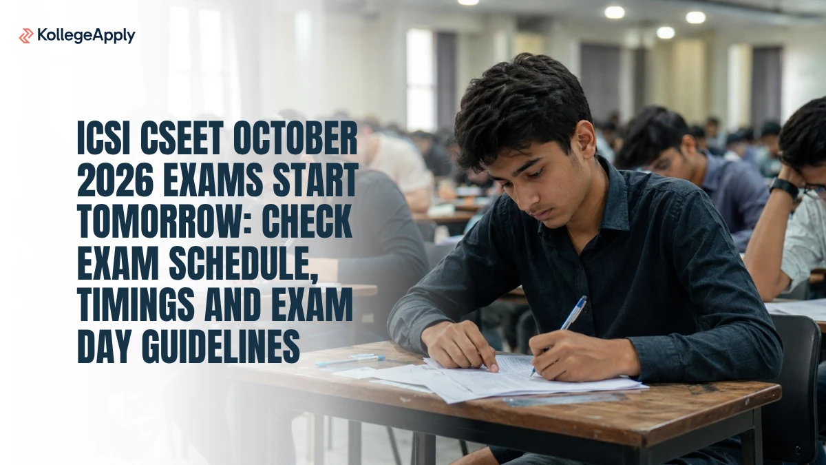 ICSI CSEET October 2026: Exam Starts Tomorrow, Check Schedule and Guidelines