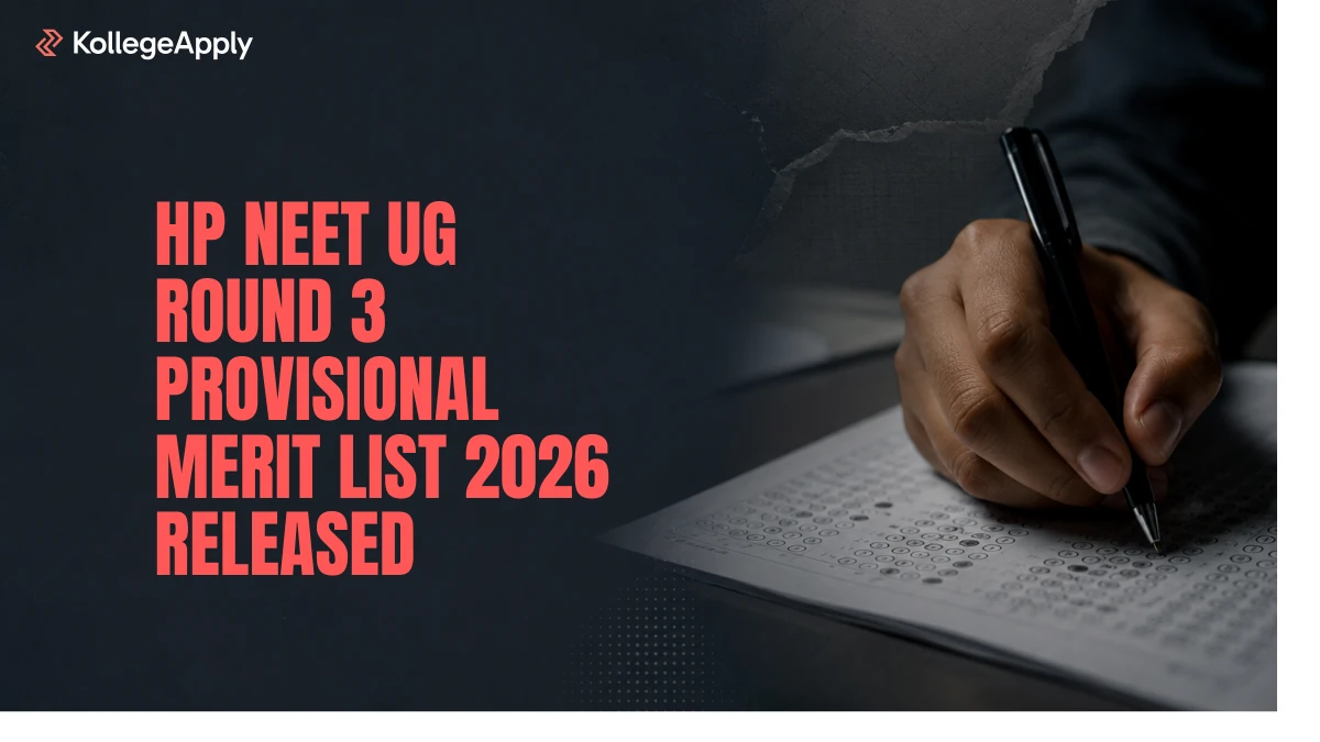 HP NEET UG Round 3 Merit List 2026 Released: Check Details Here