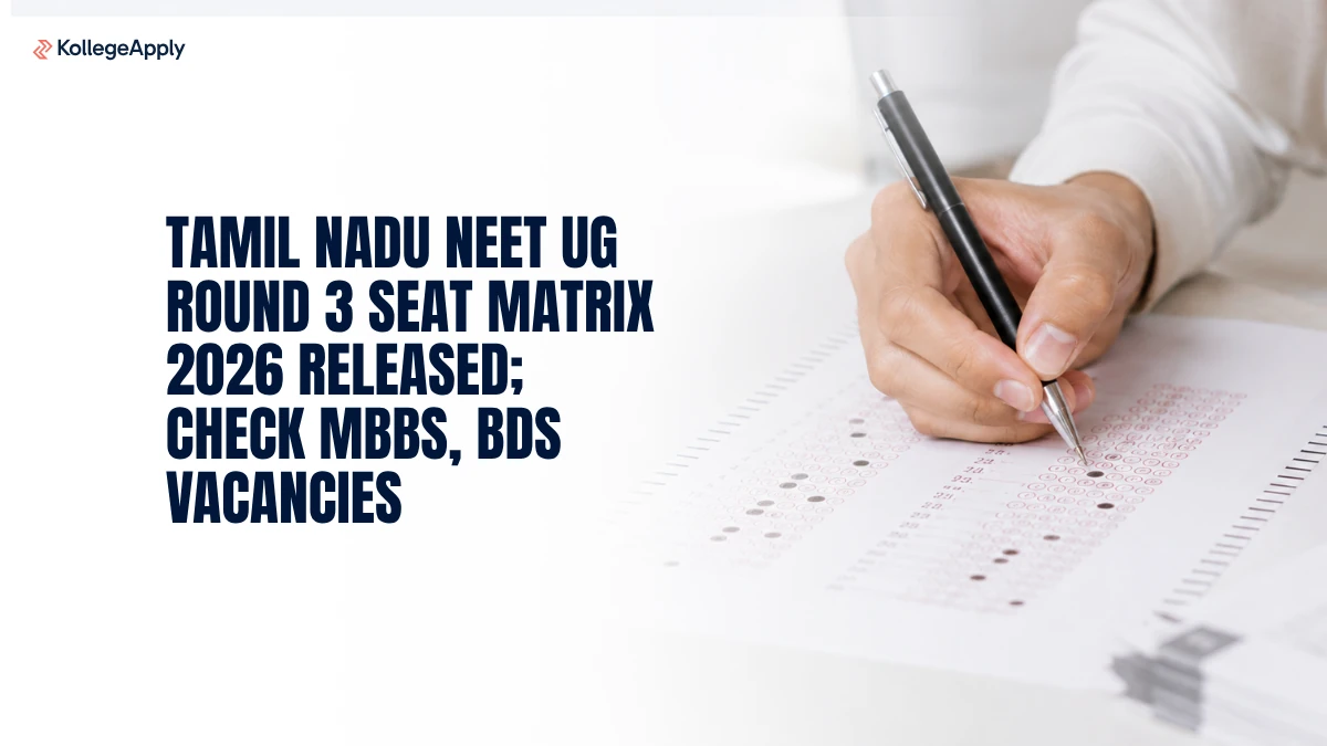 Tamil Nadu NEET UG Round 3 Seat Matrix 2026: Check Details    
