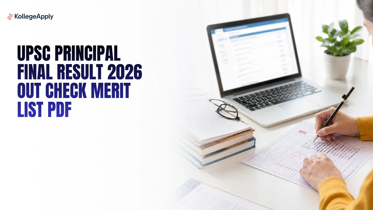 UPSC Principal Final Result 2026 Out Check Merit List PDF     