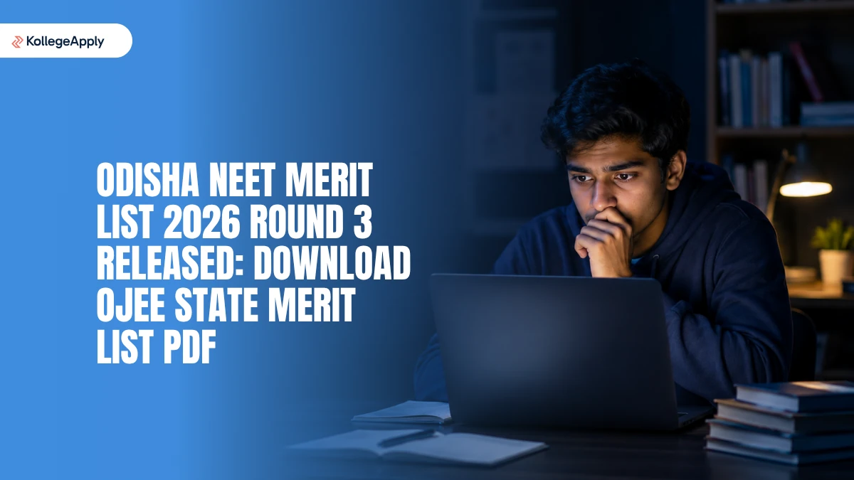 Odisha NEET Merit List 2026 Round 3 Released, Download PDF     