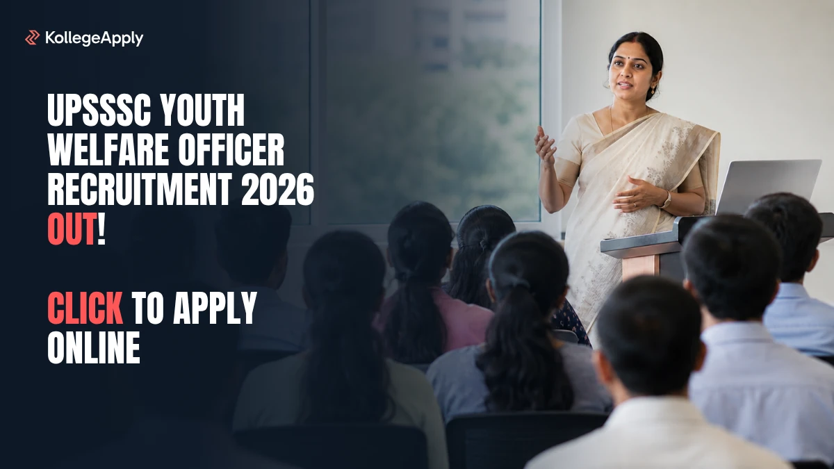 UPSSSC Youth Welfare Officer Recruitment 2026 Notification Out! Apply Now 